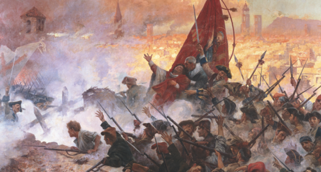 Inici del setge de Barcelona