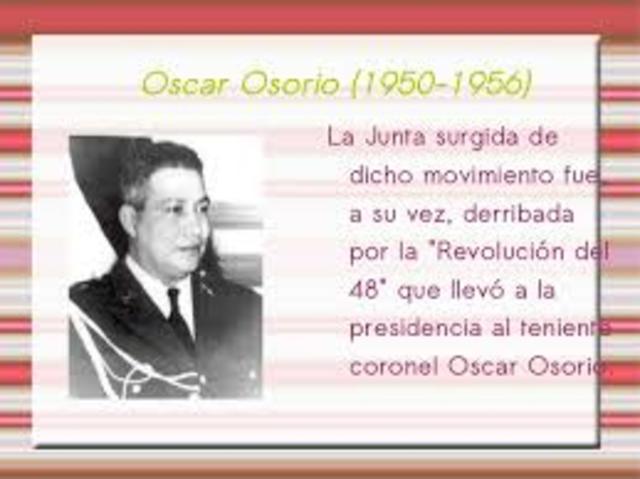 Gobierno de Oscar Osorio