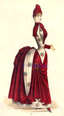 Aparecen el corsé y  polisón