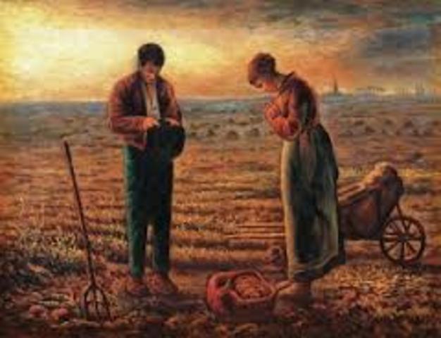 Realismo. El Angelus. Jean Francois Millet 1814-1875