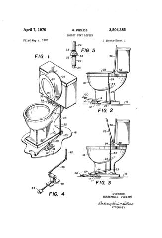 The Flush Handle and Toilet Seat