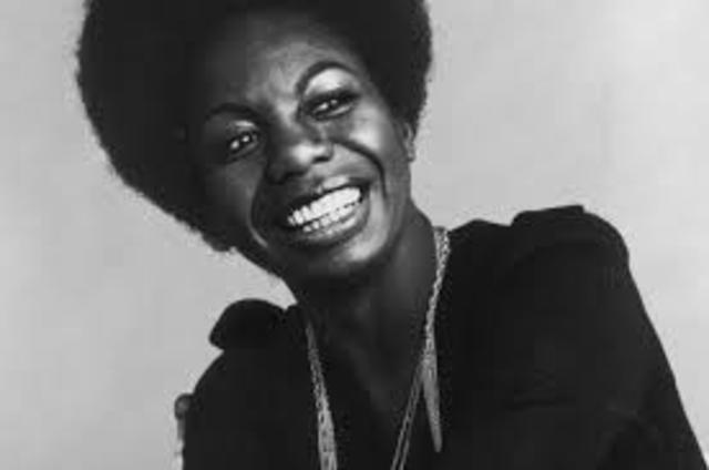 nina simone. famous for:was an American singer, songwriter, pianist, arranger, and civil rights activist who worked in a broad range of musical styles including classical, jazz, blues, folk, R&B, gospel, and pop.
