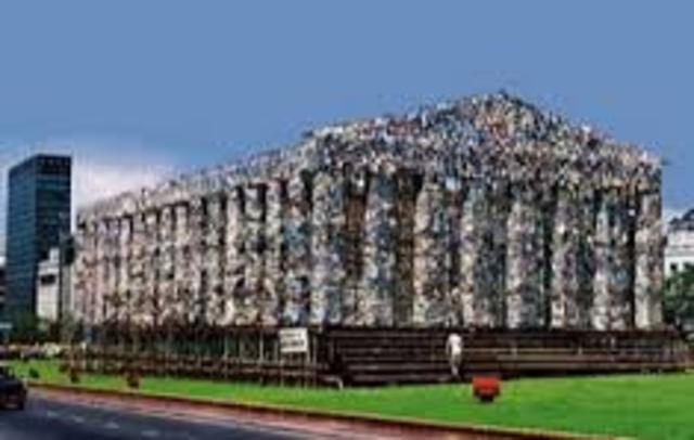 El Partenón de los Libros Prohibidos. Marta Minujín