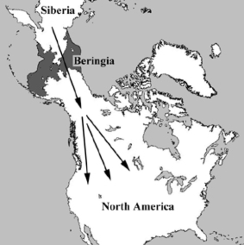 Ancestors of Amerind speakers now likely distributed all over North America.
