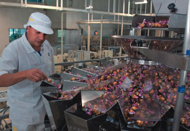 fabrica de  chocolate