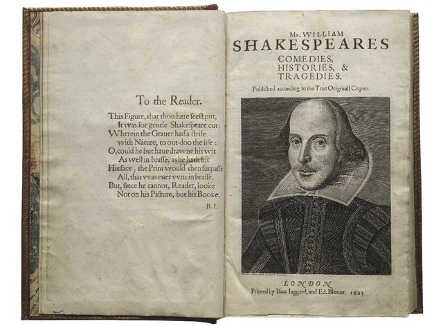 First Folio of Shakespeare’s Plays