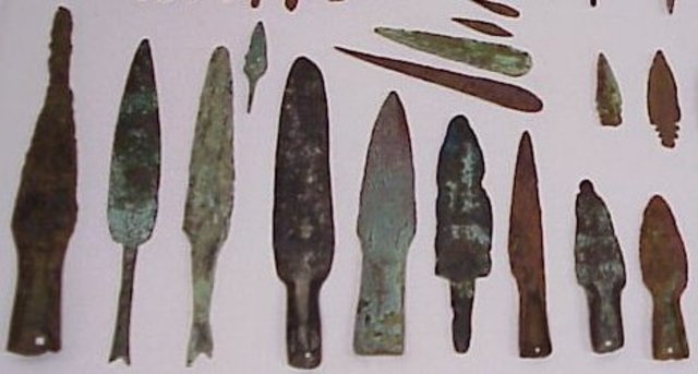 Native Americans started to craft tools of metal.