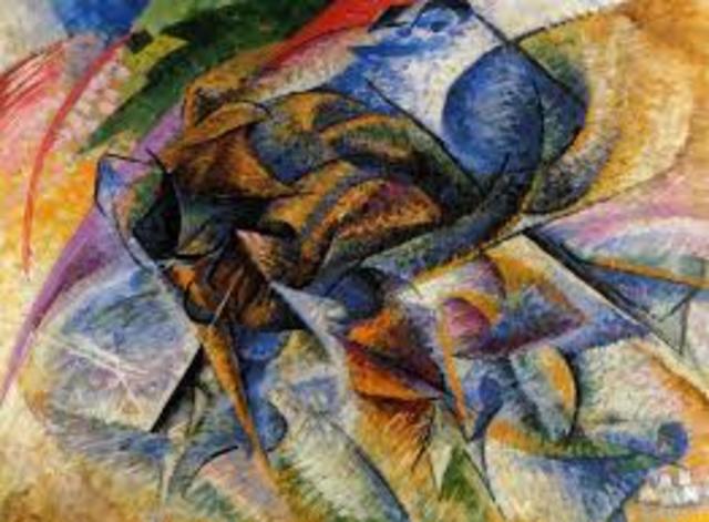Futurismo. Dinamismo de un Ciclista. Umberto boccioni. 1882-1916