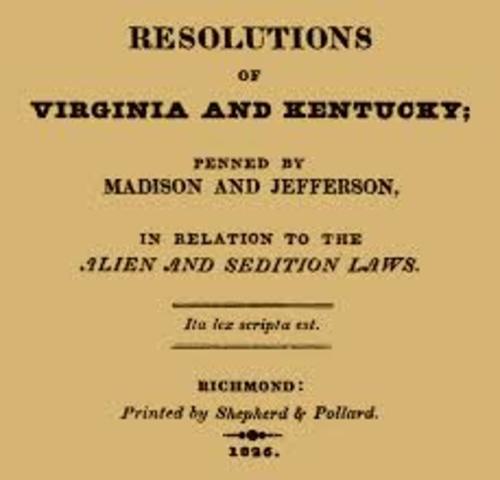 Virginia and Kentucky Resolutions