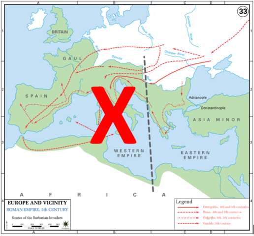 End of the Western Roman Empire
