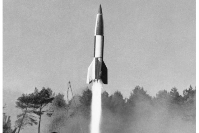 First liquid fueled rocket developed.