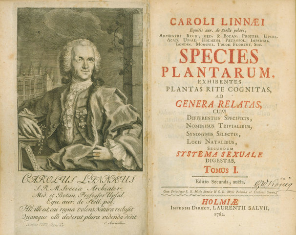 Obra Species Plantarum