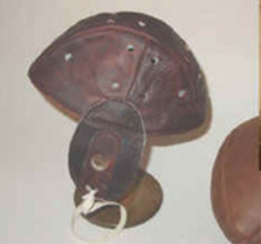 The First Leather Helmet