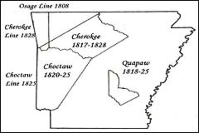 The Quapaw Treaty was signed