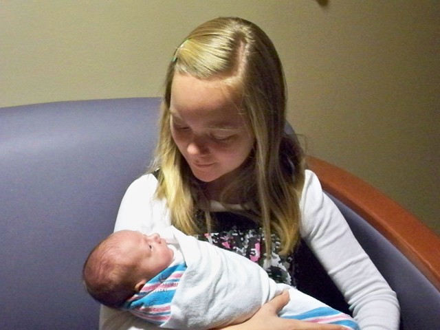 My sister was born!