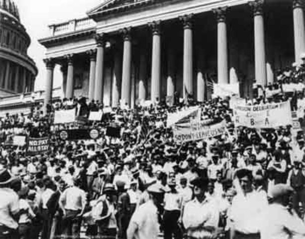 Hoover Disbands the Bonus Army