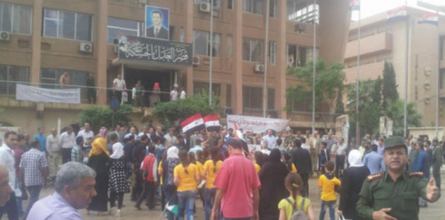 Pro-regime protest in Hasakah