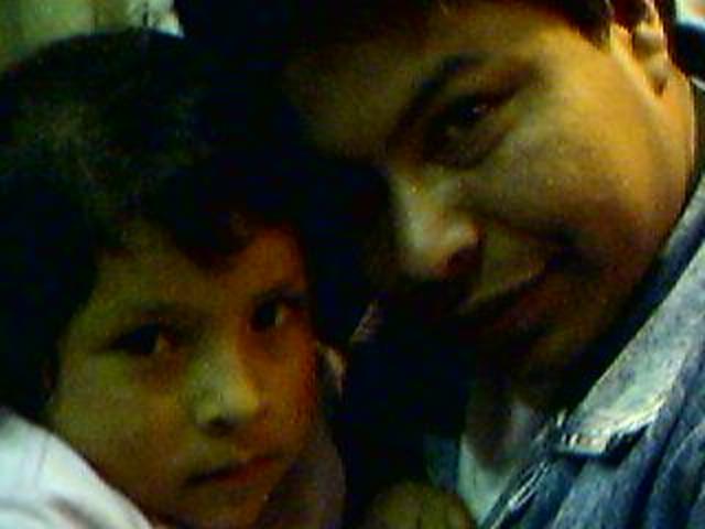 Mi primera foto enojada con mi papá