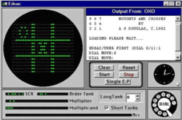 The first ever video game "graphics".