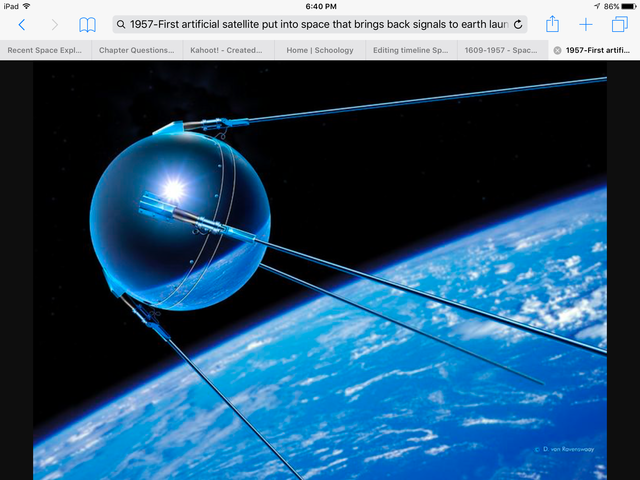 First artificial satellite
