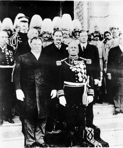 Reunión de Porfirio Díaz y William H. Taft