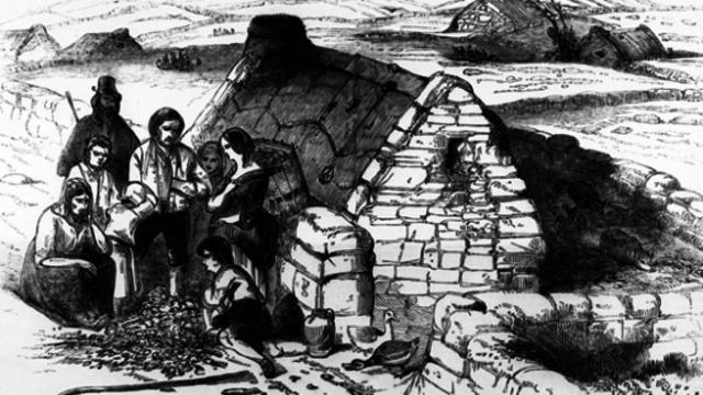 The Great Famine and the consequent emigration from Great Britain