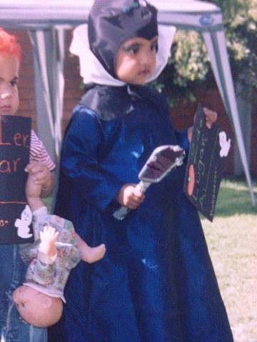 Mi primer concurso de disfraces.