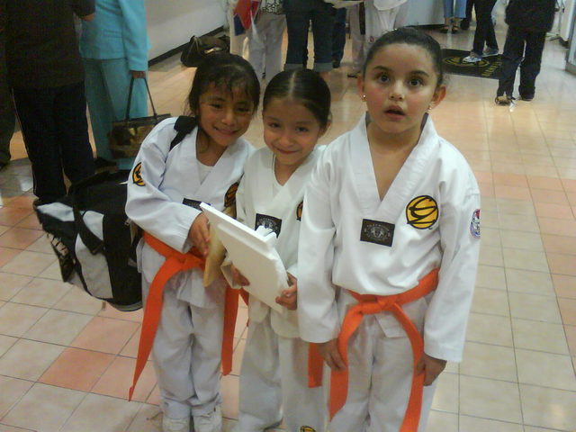 Participe en tae kwon do
