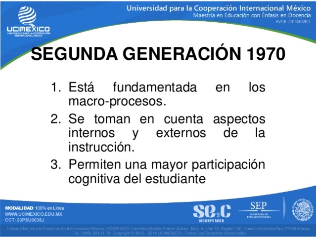 SEGUDA GENERACION ID 2 1970