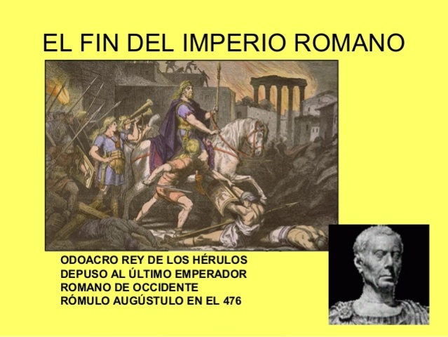 Fin del imperio romano