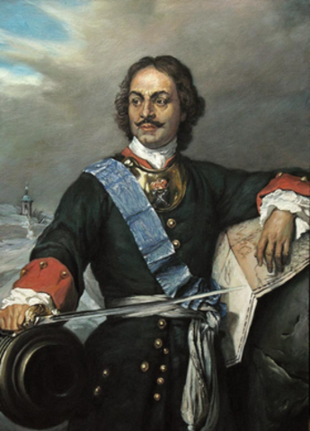 Peter the Great became czar in 1689