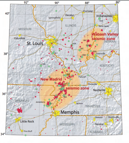 New Madrid earthquakes