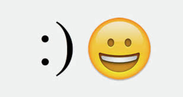 The first emoticon :-)