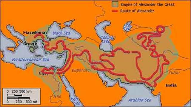 Alexander becomes a pharaoh and makes the city of Alexandria