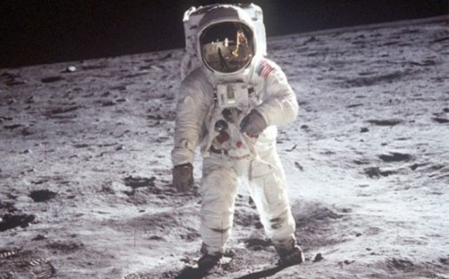 First humans on the moon