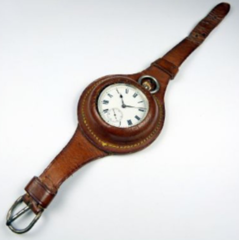 British Male Soldiers use leather pocket watches in the Battle of Burma