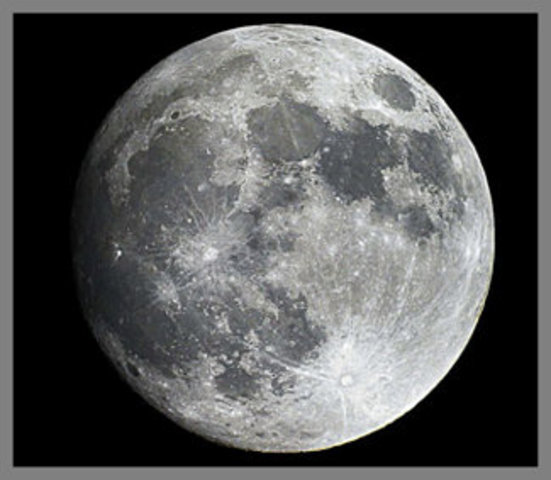 First spotting of moon through telescope