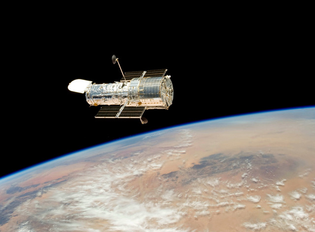 Launch of the Hubble Space Telescope.
