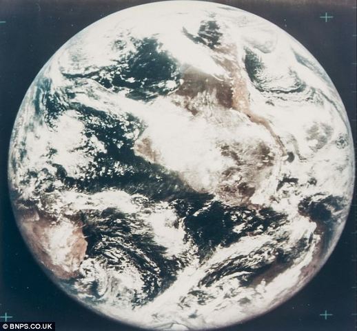 First photo of earth