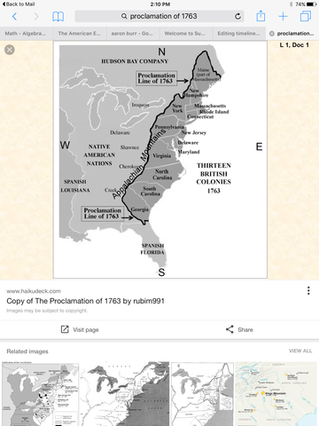 The Proclomation of 1763