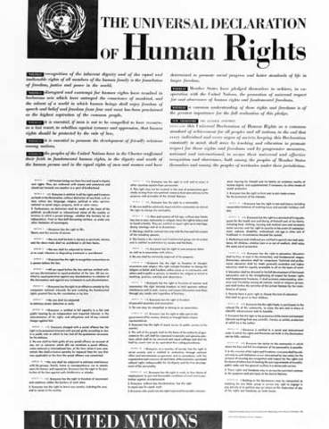 Universal Declaration of Human Rights is signed