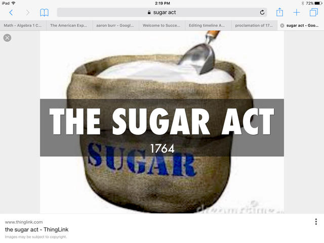 The Sugar Act