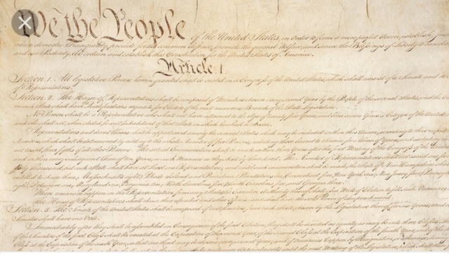 U.S. Govt. under the constitution begins.