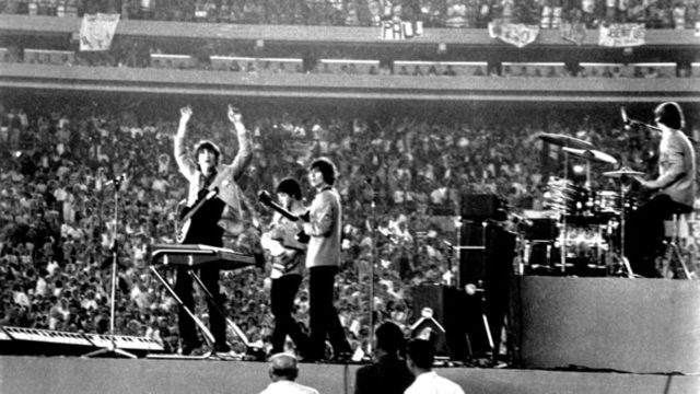 The Beatles Playing Shea Stadium