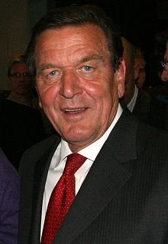 (Political) Gerhard Schroeder elected in Germany