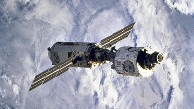 First space station in space.