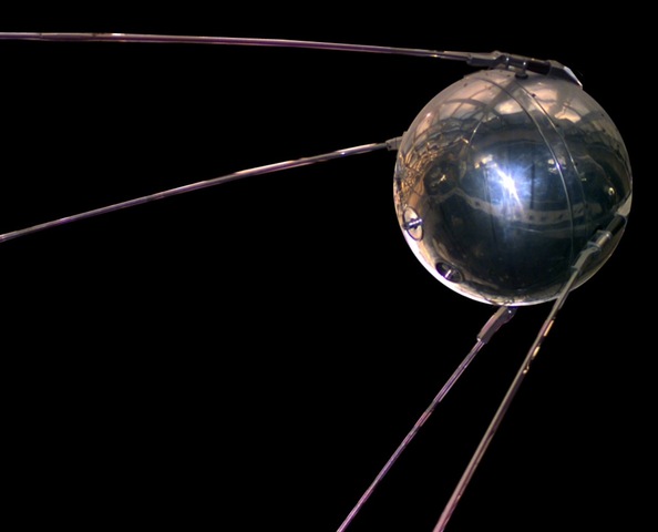 First signals from space and first artificial satellite sent into space.