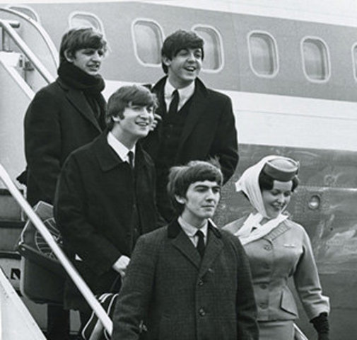 The Beatles stepped foot in America