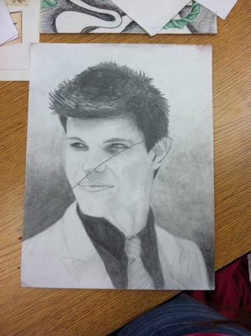 Fun Fact* My Best work got Slashed with a black colored pencil