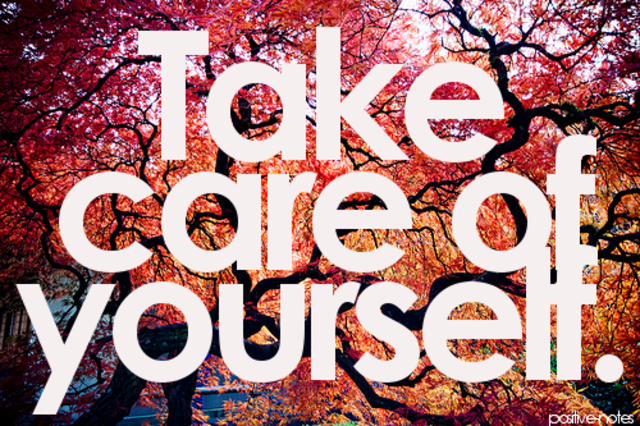 My learning- Learning how to take care of myself.